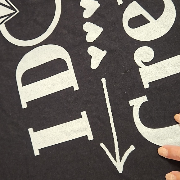 'I Do Crew' short sleeve black tee white graphics Large EUC Bridesmaids wedding - Picture 4 of 6